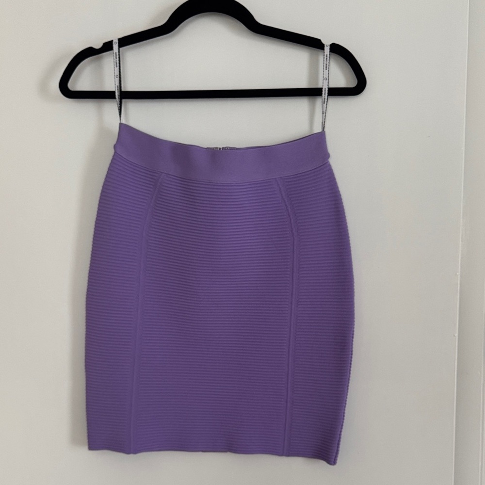 Herve Leger Purple Women's Skirt